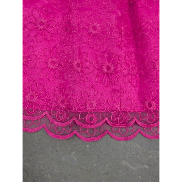 Lilly Pulitzer Size 2 Pink Floral Fit and Flare Strapless mini dress - Picture 6 of 8